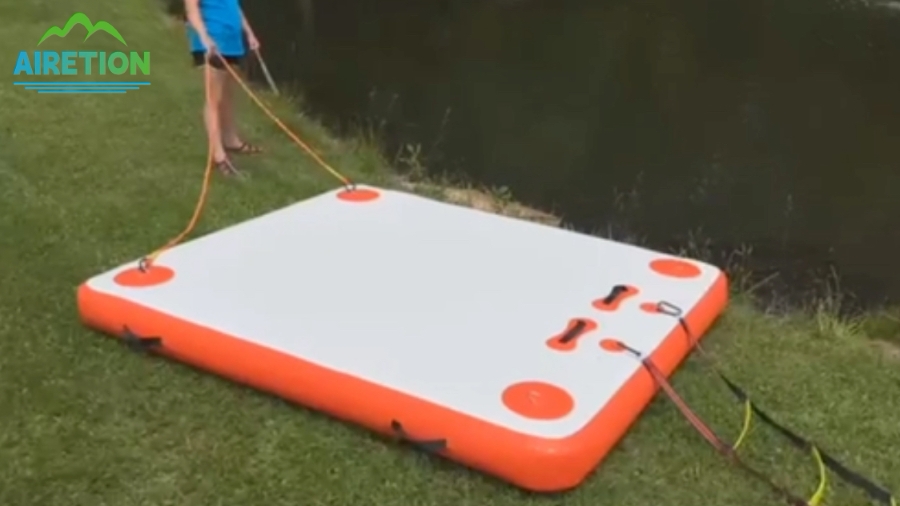 Langlebige, rutschfeste, aufblasbare Premium-Schwimmplattform
