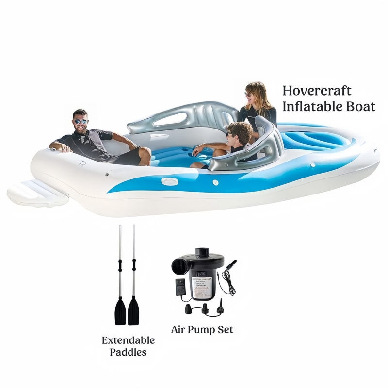 6 Person Inflatable Bay Breeze Party Floating Boat – AIRETION