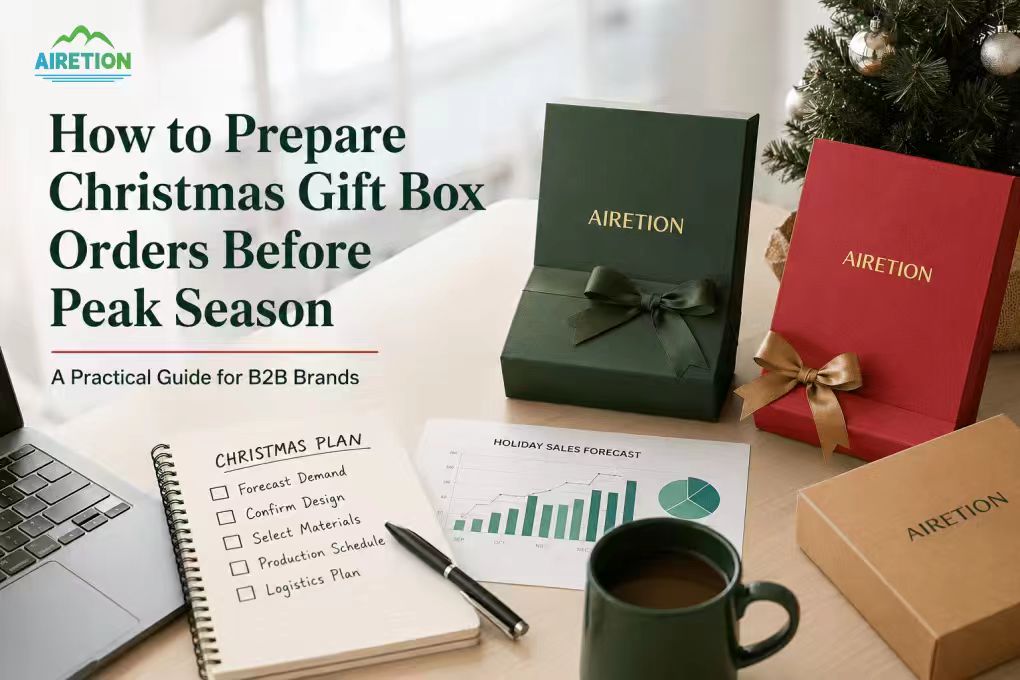 Wie Sie Weihnachtsgeschenkbox-Bestellungen vor der Hochsaison vorbereiten