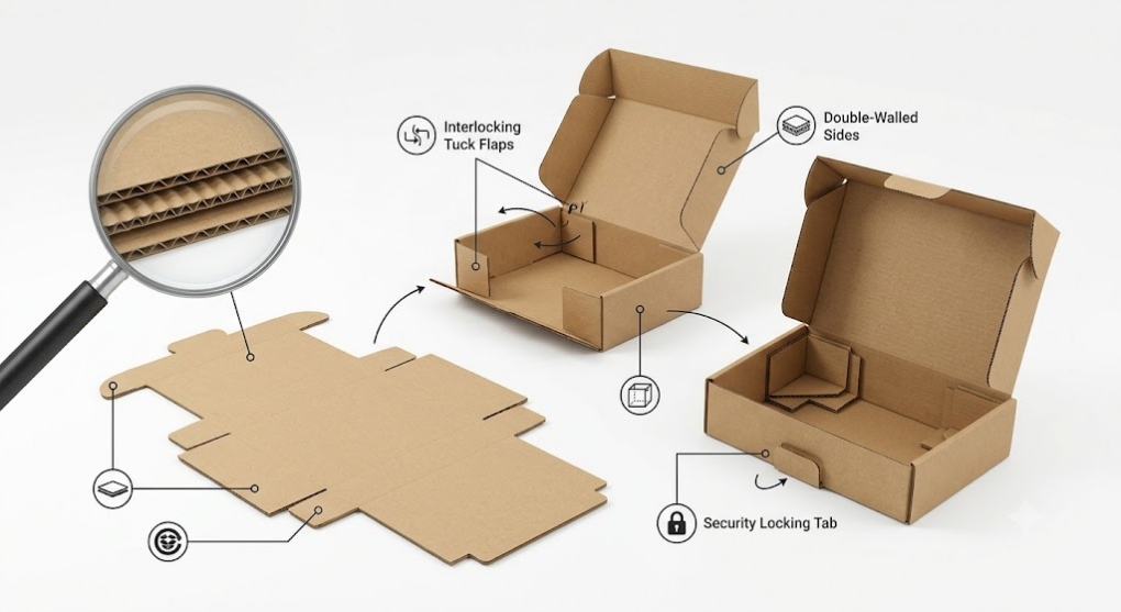 9x6x3 corrugated box