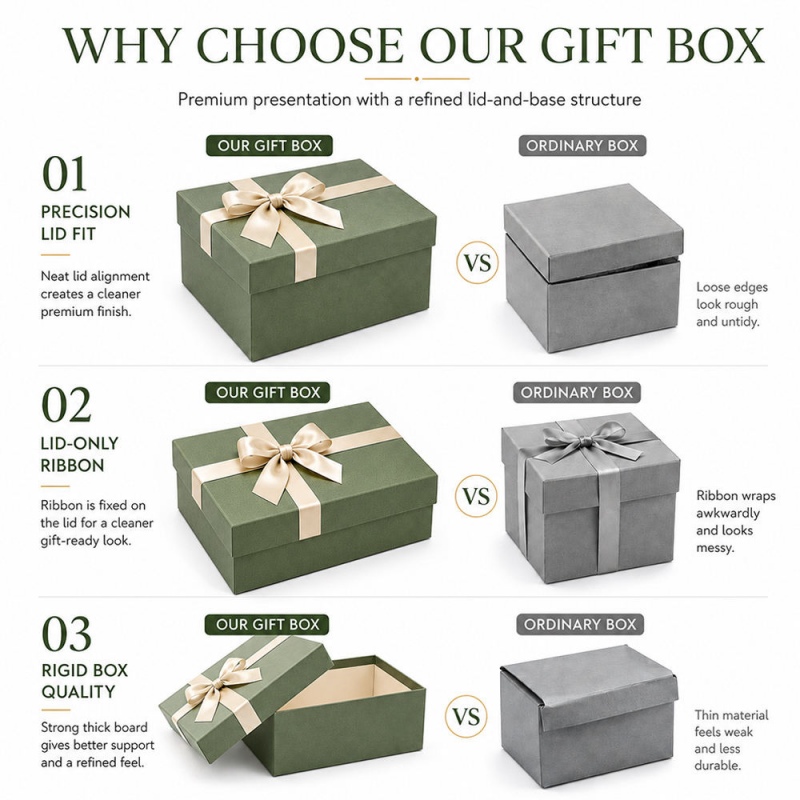 AR-GB012-Sage Green Satin Ribbon Gift Box for Wedding Favor Brands – AIRETION