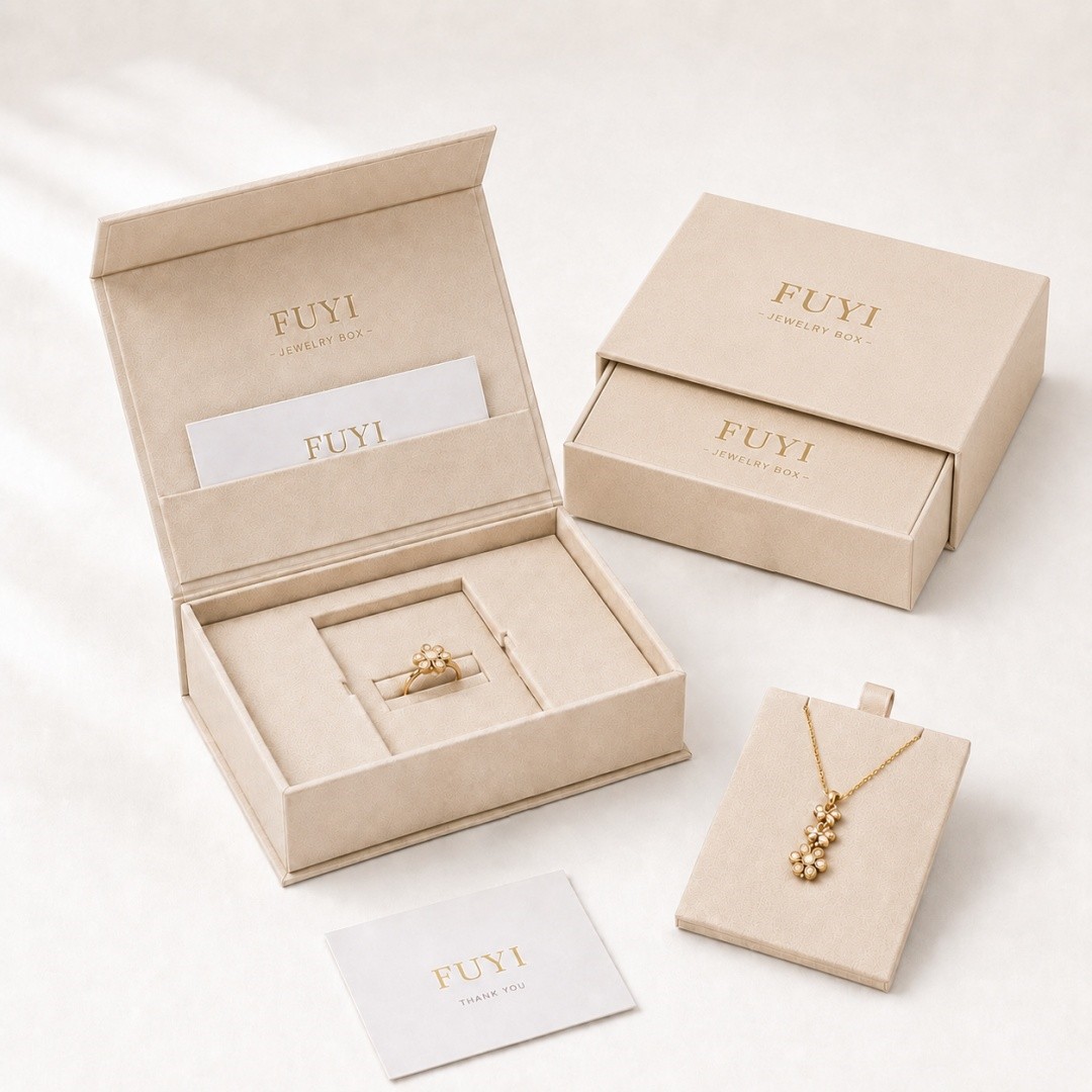 Jewelry box custom logo printed
