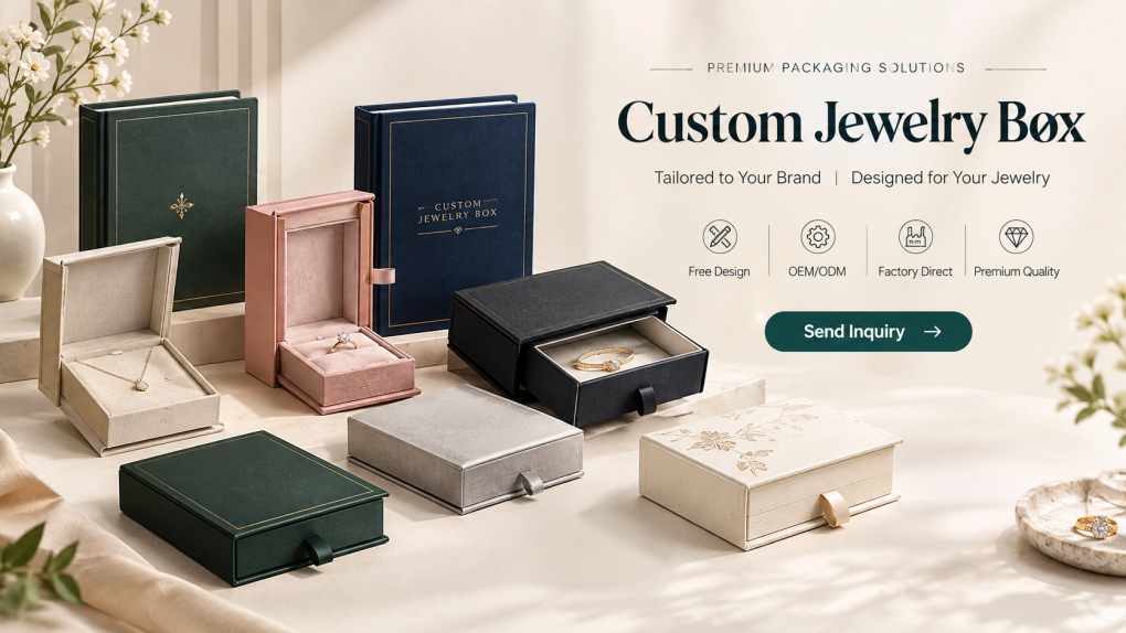 Custom book shape jewelry box