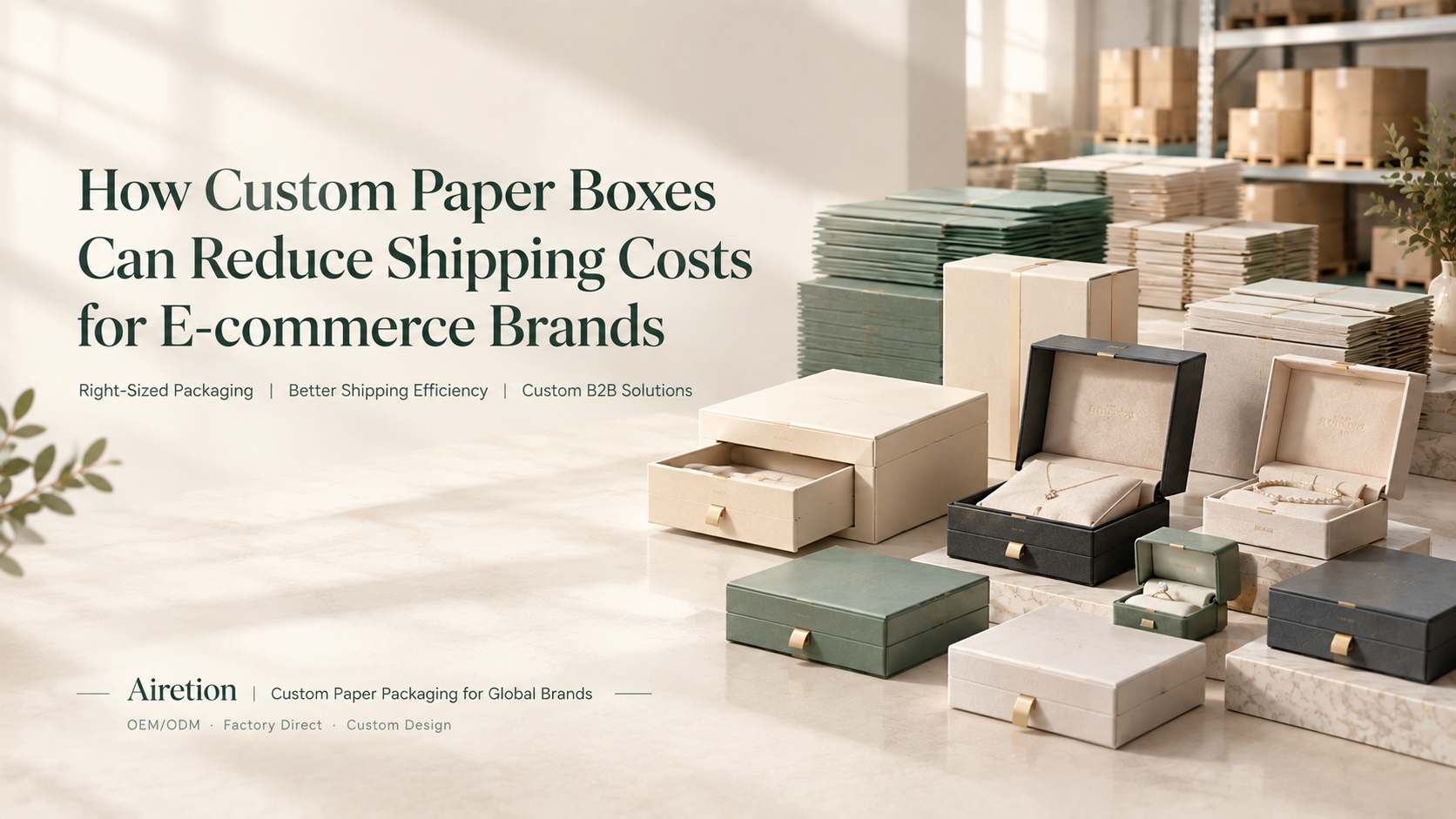Wie individuell gestaltete Papierkartons die Versandkosten für E-Commerce-Marken senken können